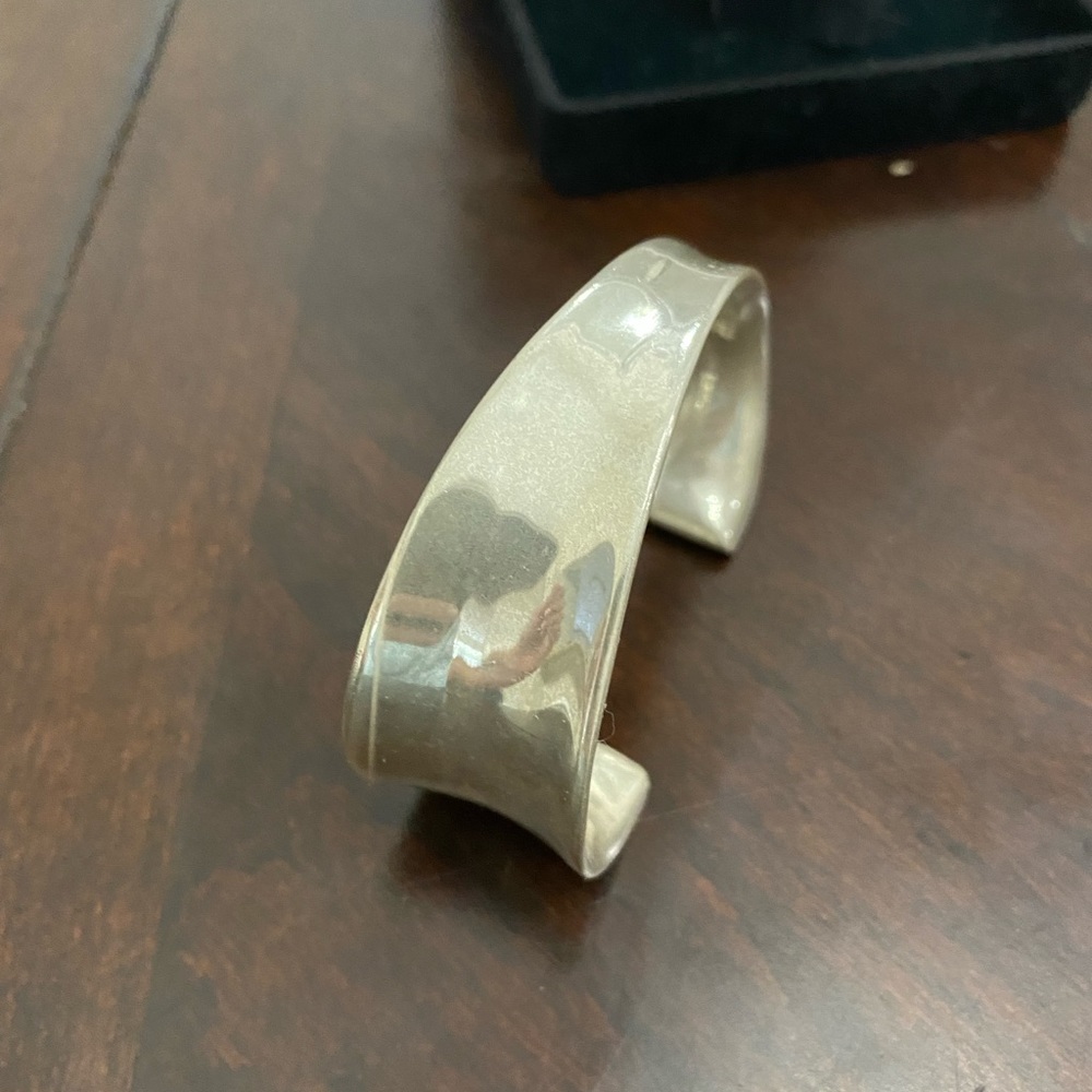 .925 Solid Twist Sterling Silver Cuff - image 3